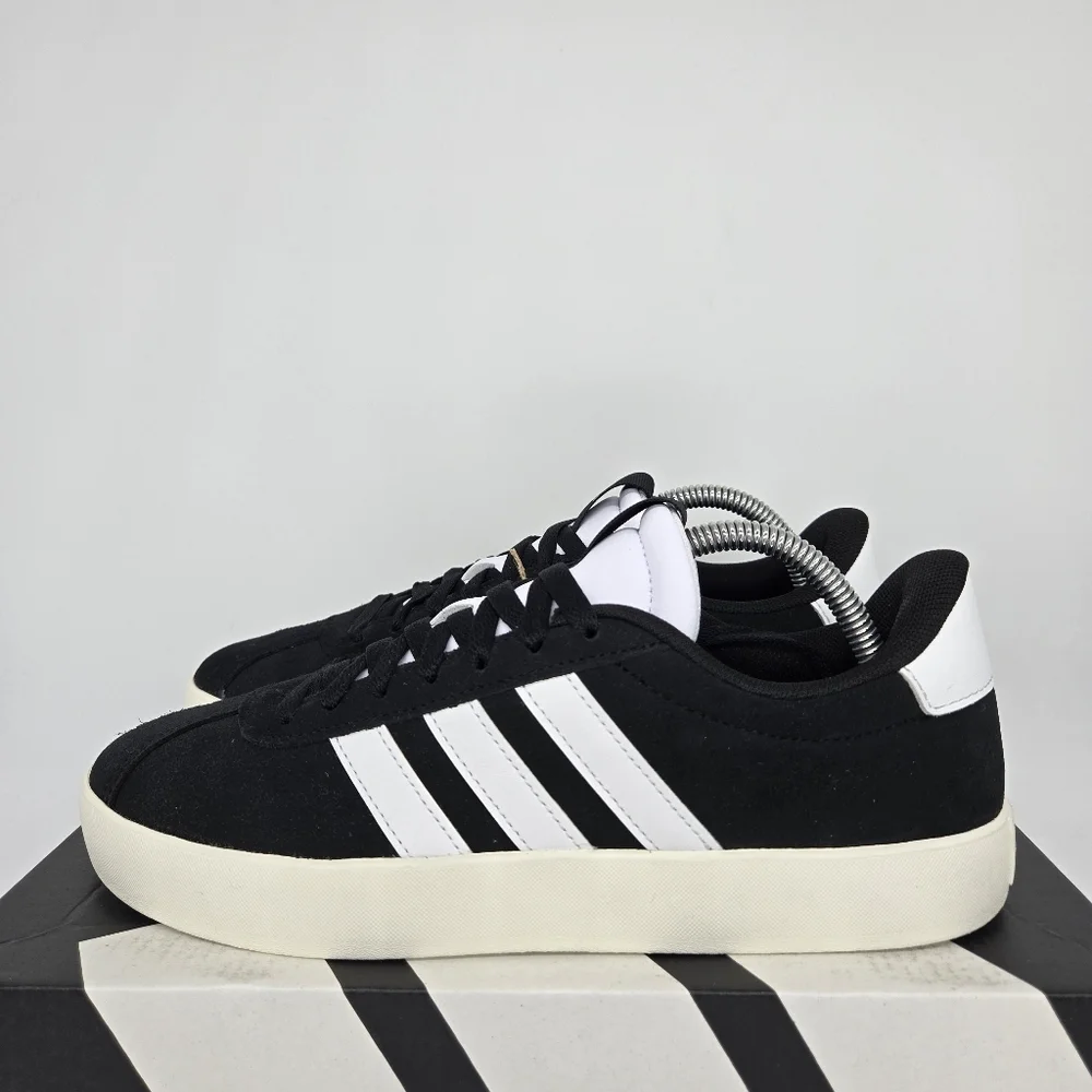 New Adidas VL Court 3.0 'Black White' Women's Shoes Size 8.5